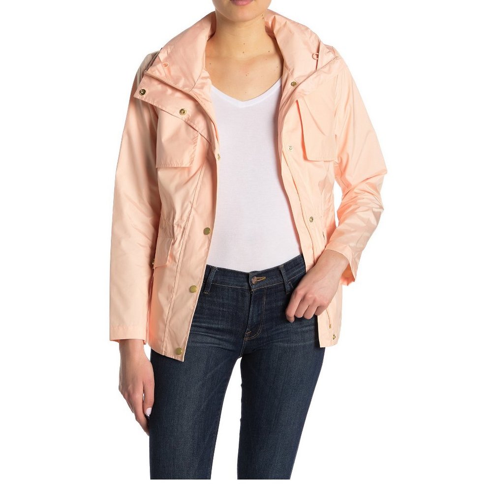 NEW Cole Haan Packable Raincoat Jacket